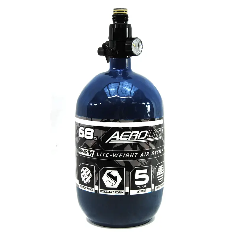Used Hk Army Aerolite Compressed Air 68Ci/4500Psi Tank - Dark Blue 1