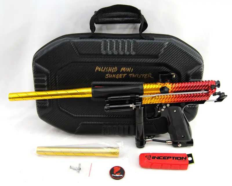 Used Inception Designs Polished Mini Sunset Twister Autococker #125 1
