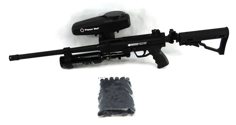 Used Pepperball Gun Tac 700 W/ E-Grip & Fs 90 Degree Rotary On/Off Asa 1