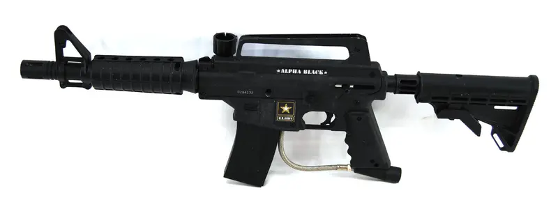 Used Tippmann Alpha Black W/ E-Grip - Black 1