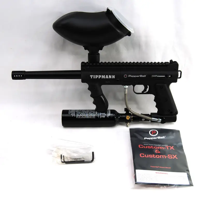 Used Tippmann Pepperball Custom Carbine Tx Less Lethal Gun Package 1