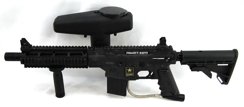 Used Tippmann Project Salvo W/ Cyclone Feed System - Black 1