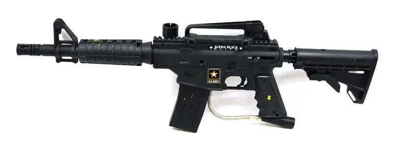 Used Tippmann Sports Alpha Black Elite W/ E-Grip 1