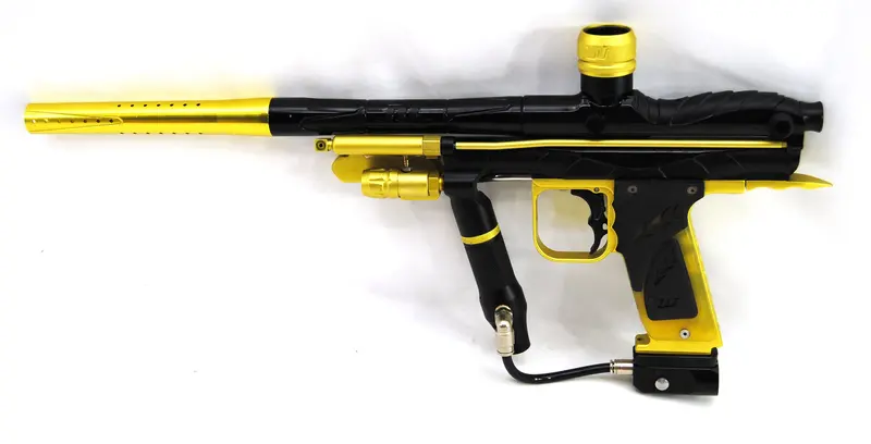 Used Wgp Karnivor Autococker With Kaner Barrel Kit - Pro Series Black/Yellow 2