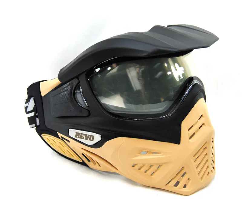 V-Force Grill 2.0 Le Pro Team Revo Paintball Mask Goggle - Tan/Black With Clear Lens 1