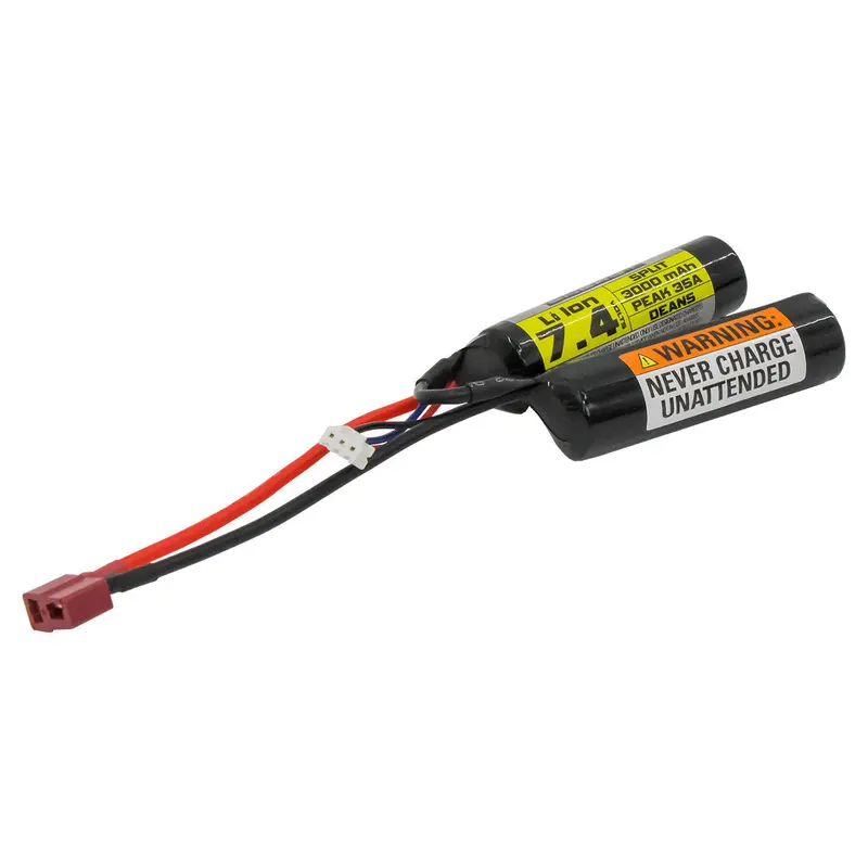 Valken 7.4V 3000Mah Peak 35A Split Style Battery (Deans) 1