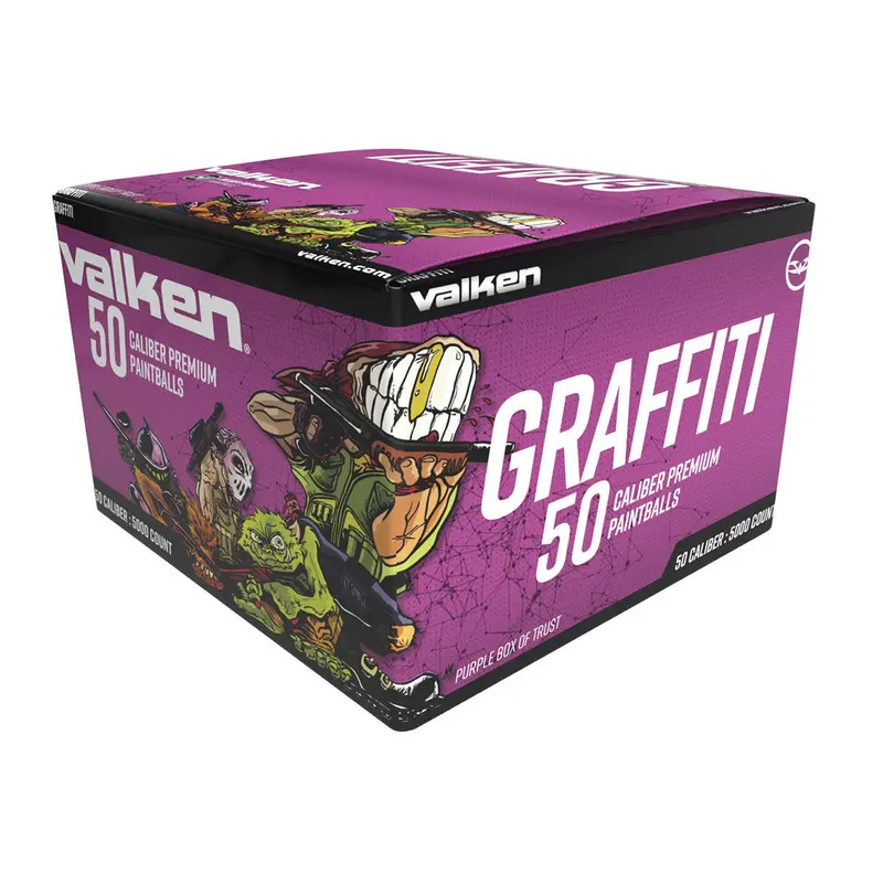 Valken Fate .50 Cal Paintballs - 5000 Count Box - Yellow Shell / Yellow Fill - No Shipping 1