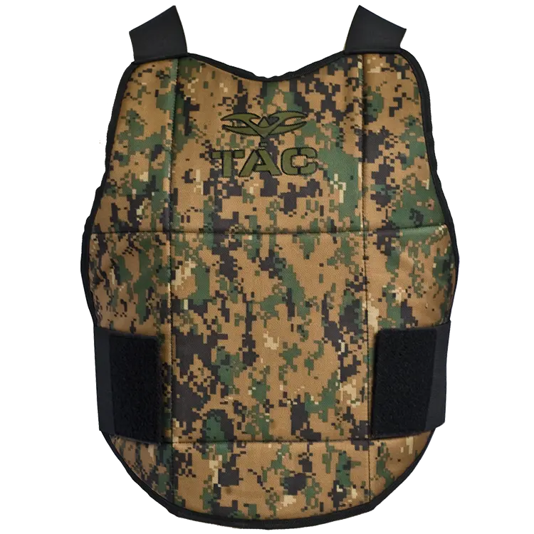 Valken Folding Reversible Chest Protector - Black And Marpat Camo 1