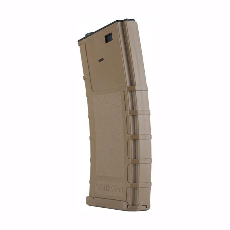 Valken Tactical Rmag 300 Round Hi-Cap Thermold Airsoft Magazines - 5 Pack Box - Tan 1