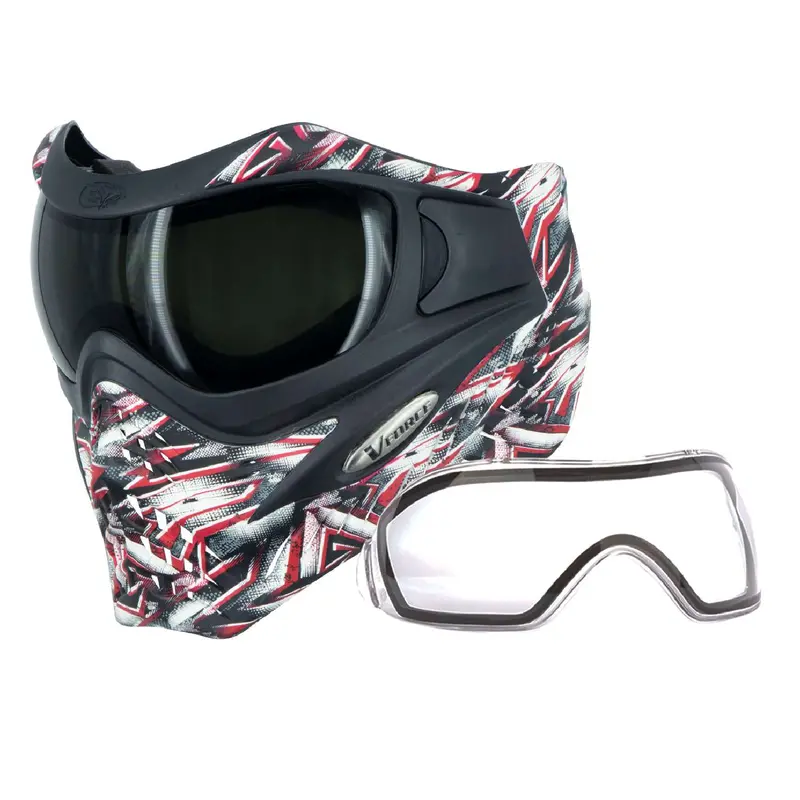 Vforce Grill Se Paintball Mask Goggle - Spangled Anti-Hero W/ Smoke Lens 1