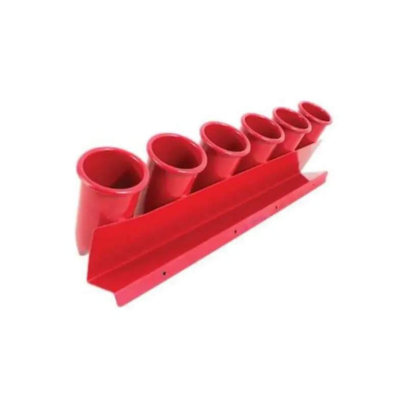 Vincent Clipper Holder | 6-Hole Barber Tool Storage Stand – Red 1