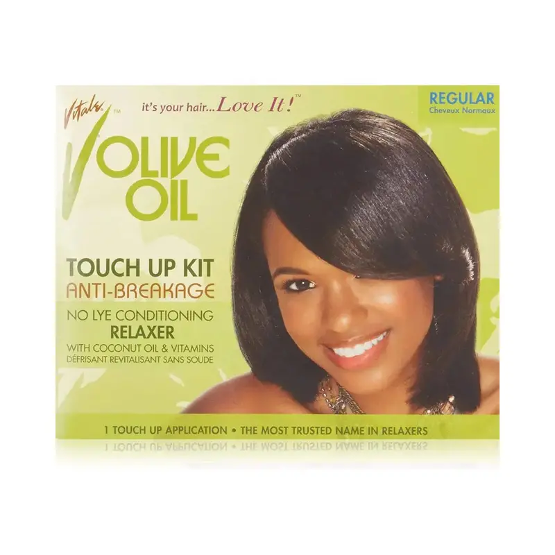 Vitale Olive Oil Touch-Up Anti-Breakage No-Lye Conditioning Relaxer Kit - Regular Strength 1