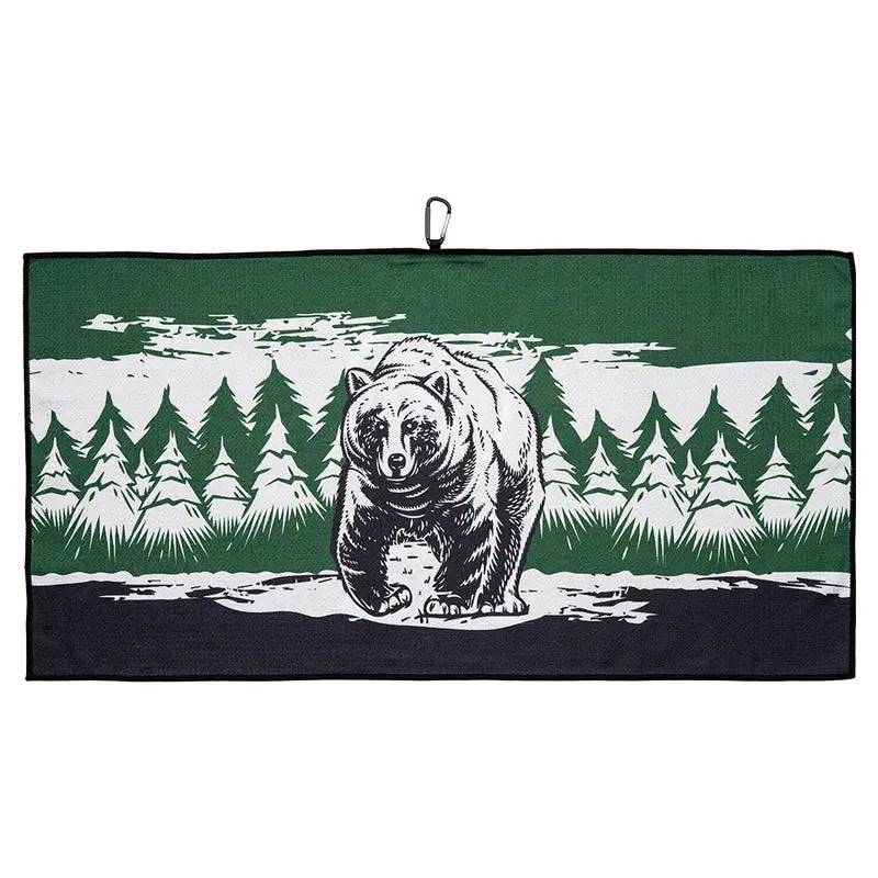 Westside Microfiber Waffle Towel - Bear Design 1
