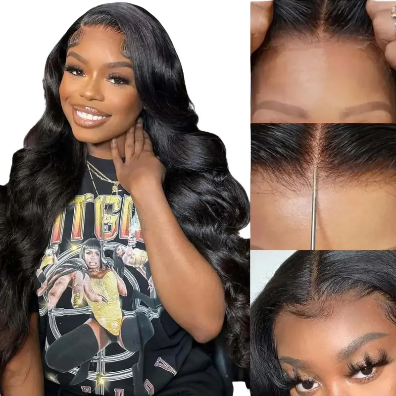 Wizi Hair Glueless 13X4 Lace Front Wig - 180% Density - Body Wave 1