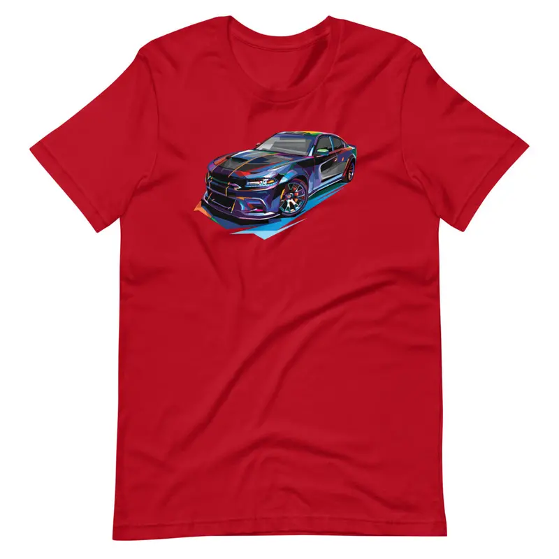 Women’s Bold Pop Art Muscle Car T-Shirt