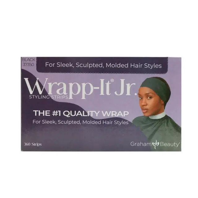Wrapp-It Jr. Styling Strips - Black 360 Strips Total 1