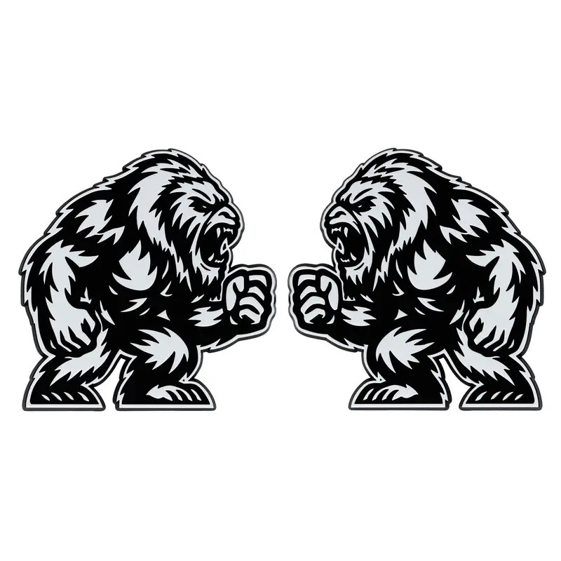 Yeti Emblem - Left & Right - White 1