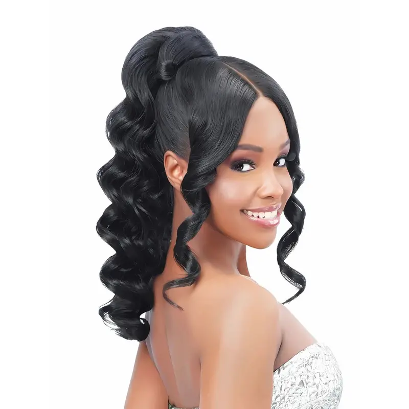 Zury Sis Miss Bang Pony Lace Part Drawstring - Sofia | Bang Style Ponytail With Natural Lace Part 1