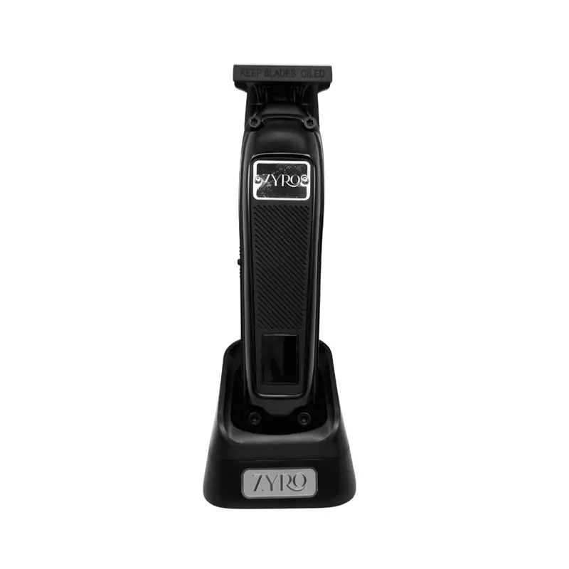 Zyro Black Cord/Cordless Trimmer | Dlc Stainless Steel Blade, 7200 Rpm Motor 1