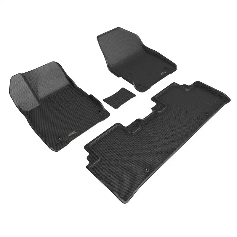 3D Maxpider Custom Fit Floor Mats For 2022 Kia Ev6 Kagu – 1St & 2Nd Row, Black 1