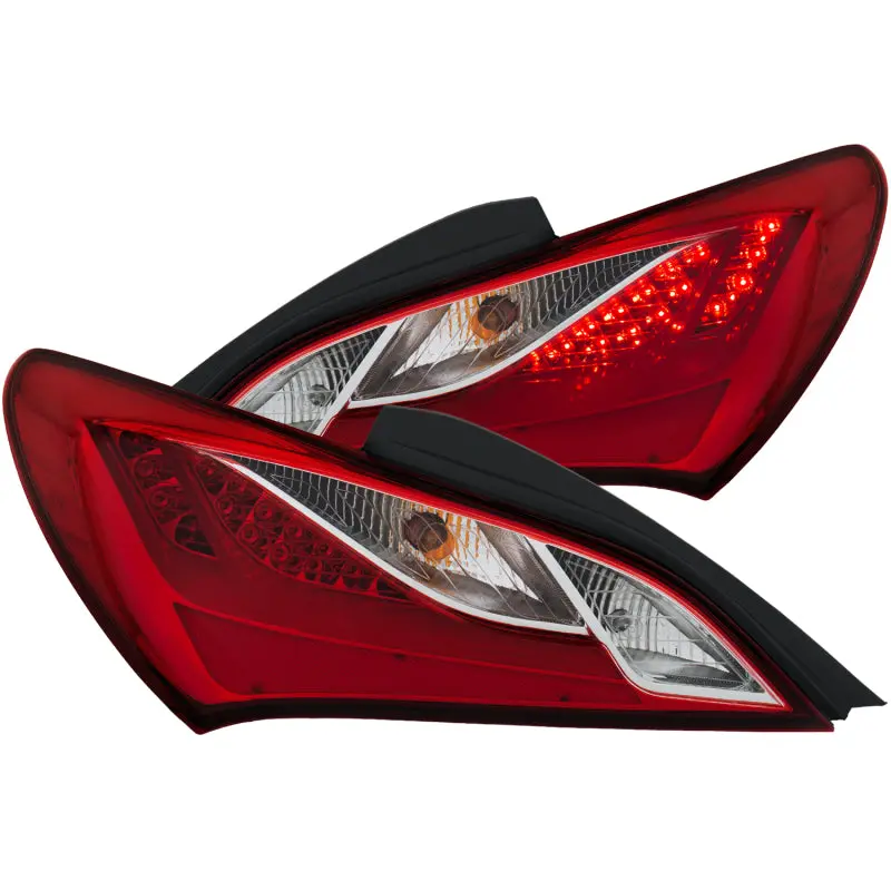 Anzo Led Taillight Assembly For 2010–2013 Hyundai Genesis – Red/Clear Lens 1