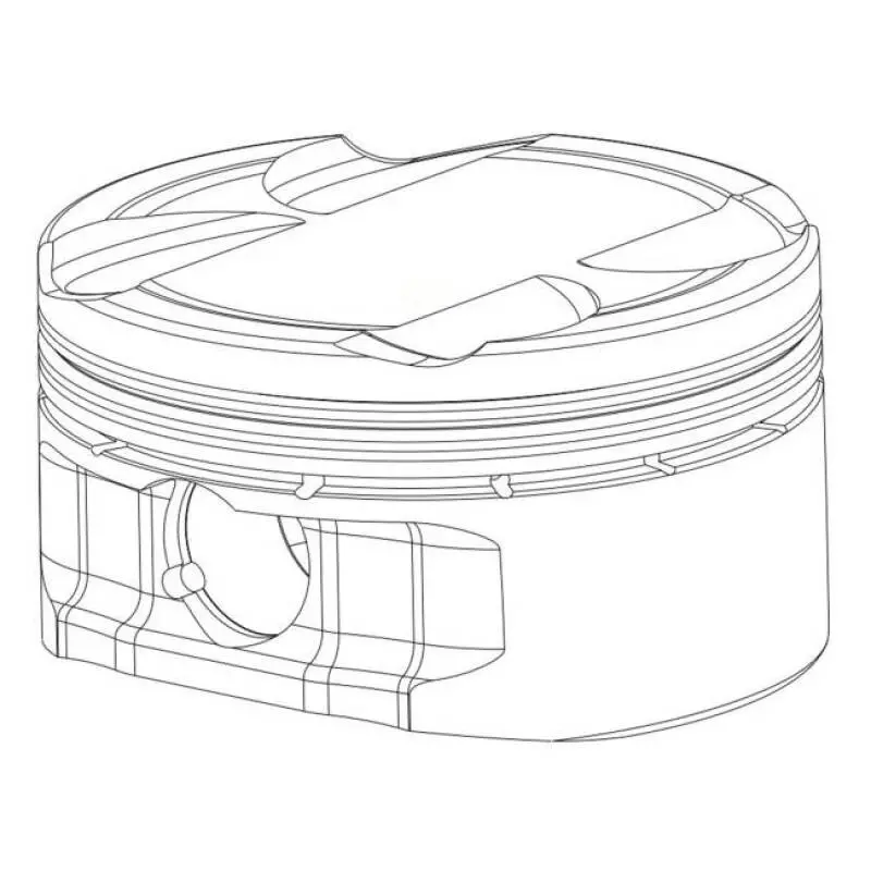 Cp Forged Piston & Ring Set For Hyundai Tiburon – 82.0Mm Bore, Std Size, 9.0:1 Cr 1