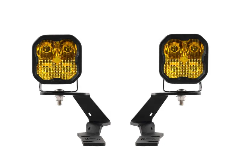 Diode Dynamics Ss3 Led Ditch Light Kit For 2019–2021 Ford Ranger Sport – Yellow Combo Beam 1