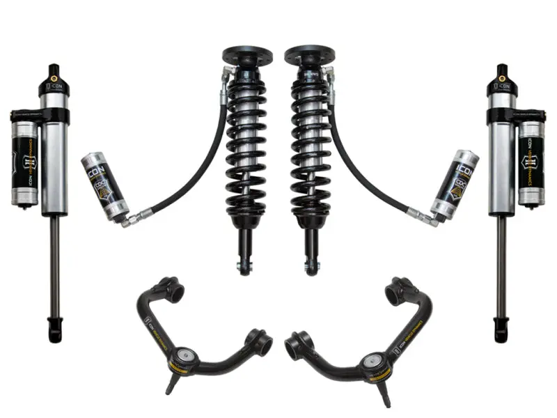 Icon Stage 4 Suspension System For 2009–2013 Ford F-150 2Wd – Includes Tubular Upper Control Arms, 1.75–2.63 Inch Lift 1