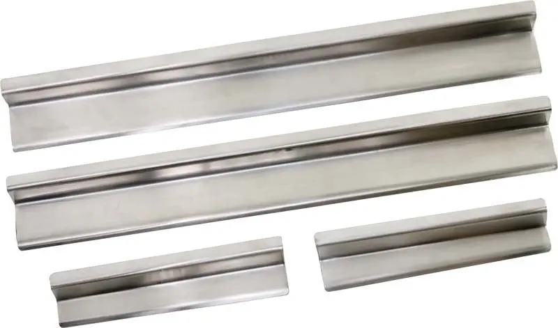 Kentrol Polished Silver Entry Guards For 2007–2018 Jeep Wrangler Jk (4-Door, 4-Piece Set) 1