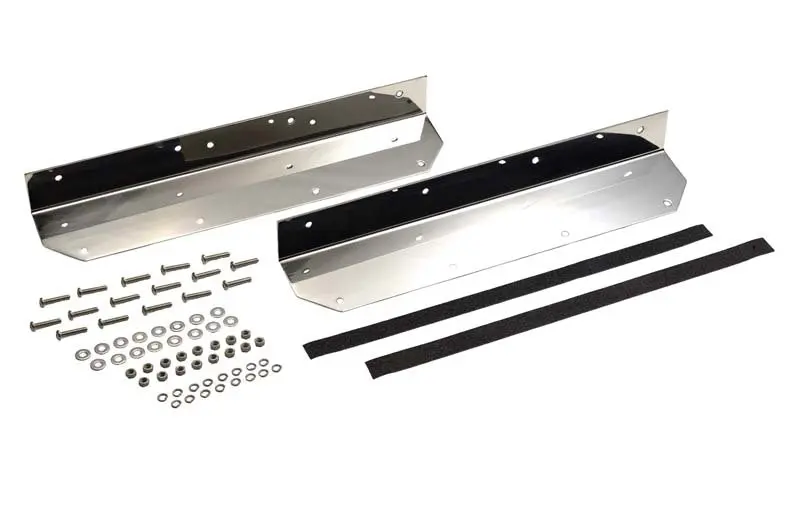 Kentrol Polished Silver Step Cover Inlays For 1987–1995 Jeep Wrangler Yj – Pair Set 1
